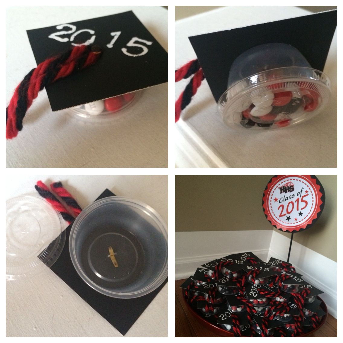 College Graduation Party Favor Ideas
 Graduation Party Favors I made these using 3"x3" black
