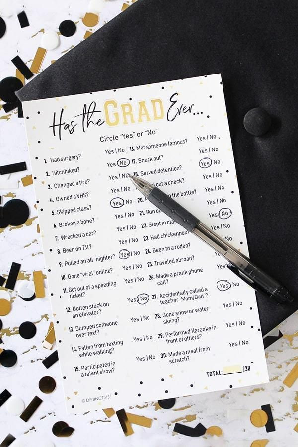 College Graduation Party Game Ideas
 Has the Grad Ever Graduation Party Game 25 Player