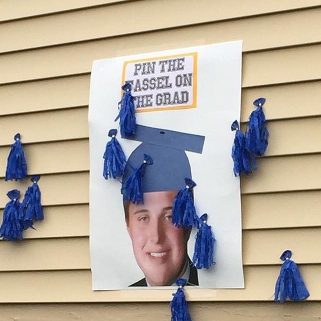 College Graduation Party Game Ideas
 Graduation party game Pin the tassel on the grad Credit to