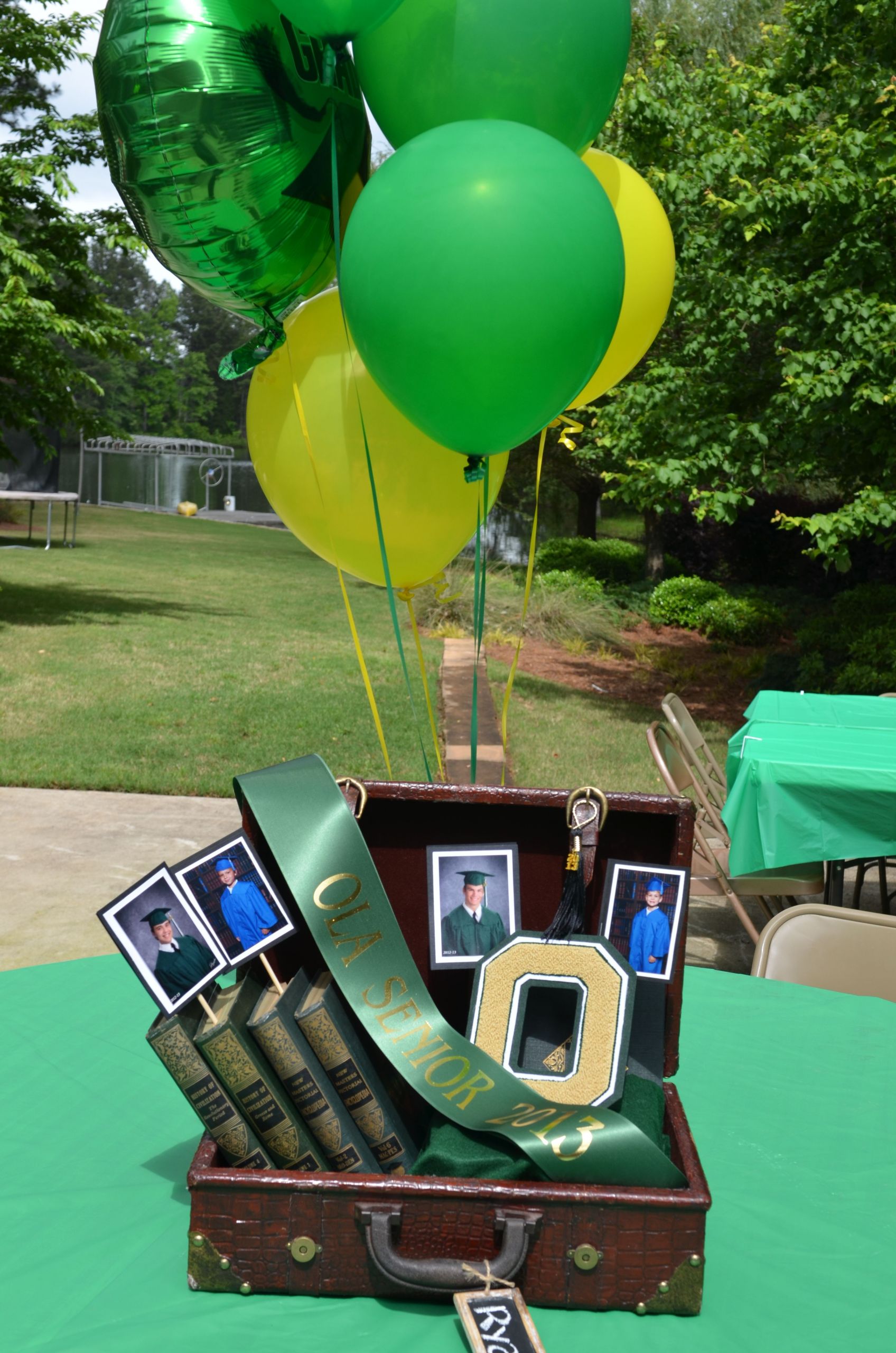 College Graduation Party Ideas For Guys
 Centerpiece for Boys
