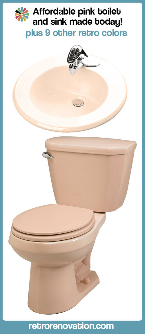 Color Bathroom Sink
 Toilets & sinks in 10 retro colors from Gerber Retro