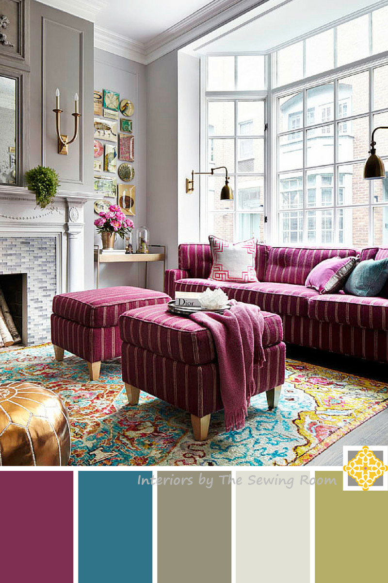 Color Palette For Living Room
 Interiors by the Sewing Room 3 Bright Color Palettes for