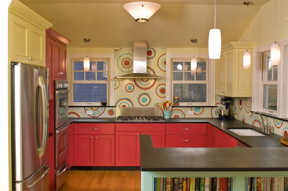 Colorful Kitchen Backsplash
 18 Gleaming Mosaic Kitchen Backsplash Designs