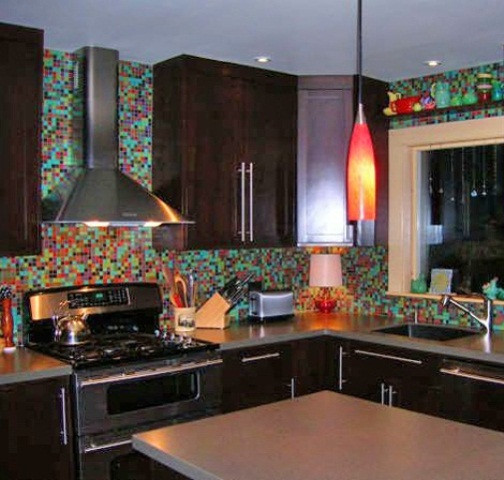 Colorful Kitchen Backsplash
 36 Colorful And Original Kitchen Backsplash Ideas DigsDigs