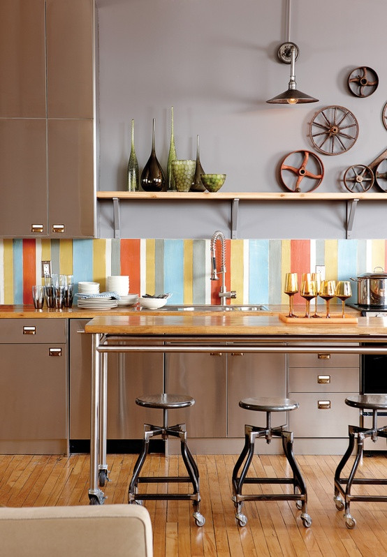 Colorful Kitchen Backsplash
 Colorful Backsplash Tiles for Kitchens – HomesFeed
