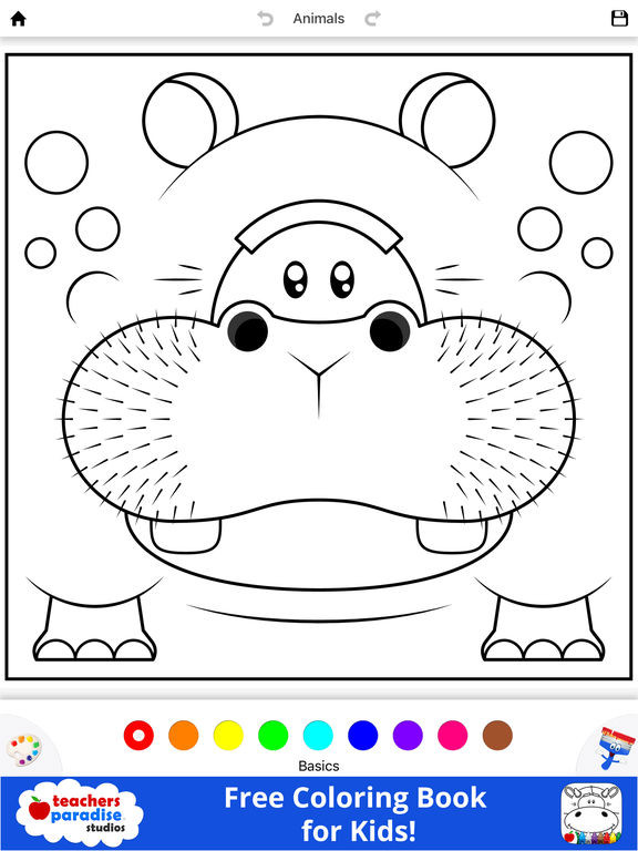 Coloring Book App For Kids
 App Shopper Coloring Book for Kids Animal Square Heads