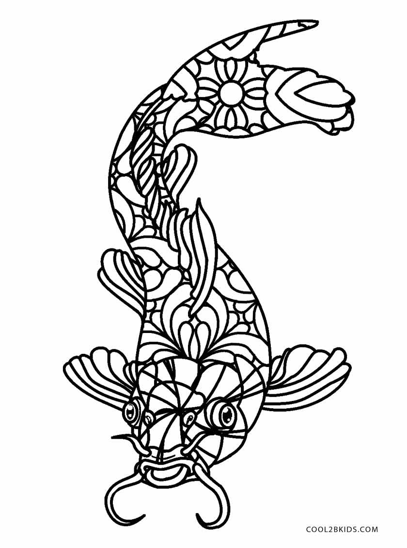 Coloring Books For Adults
 Free Printable Fish Coloring Pages For Kids