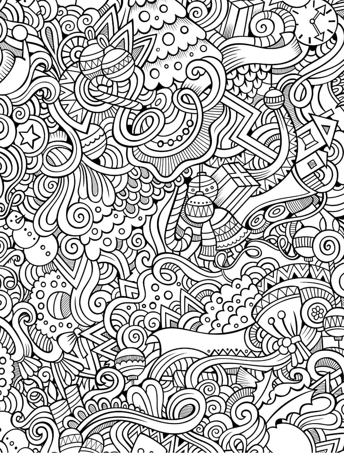 Coloring Books For Adults
 10 Free Printable Holiday Adult Coloring Pages