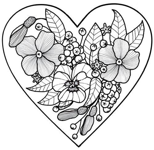 Coloring Books For Adults
 All My Love Adult Coloring Page