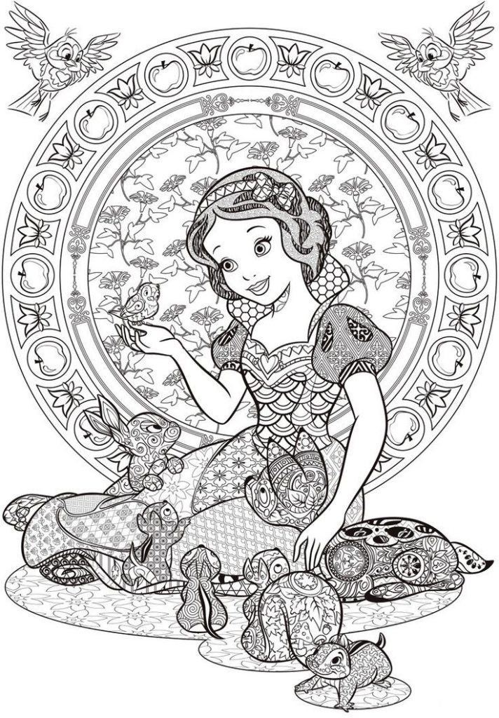 Coloring Books For Adults
 Snow White Disney Coloring Pages for Adults
