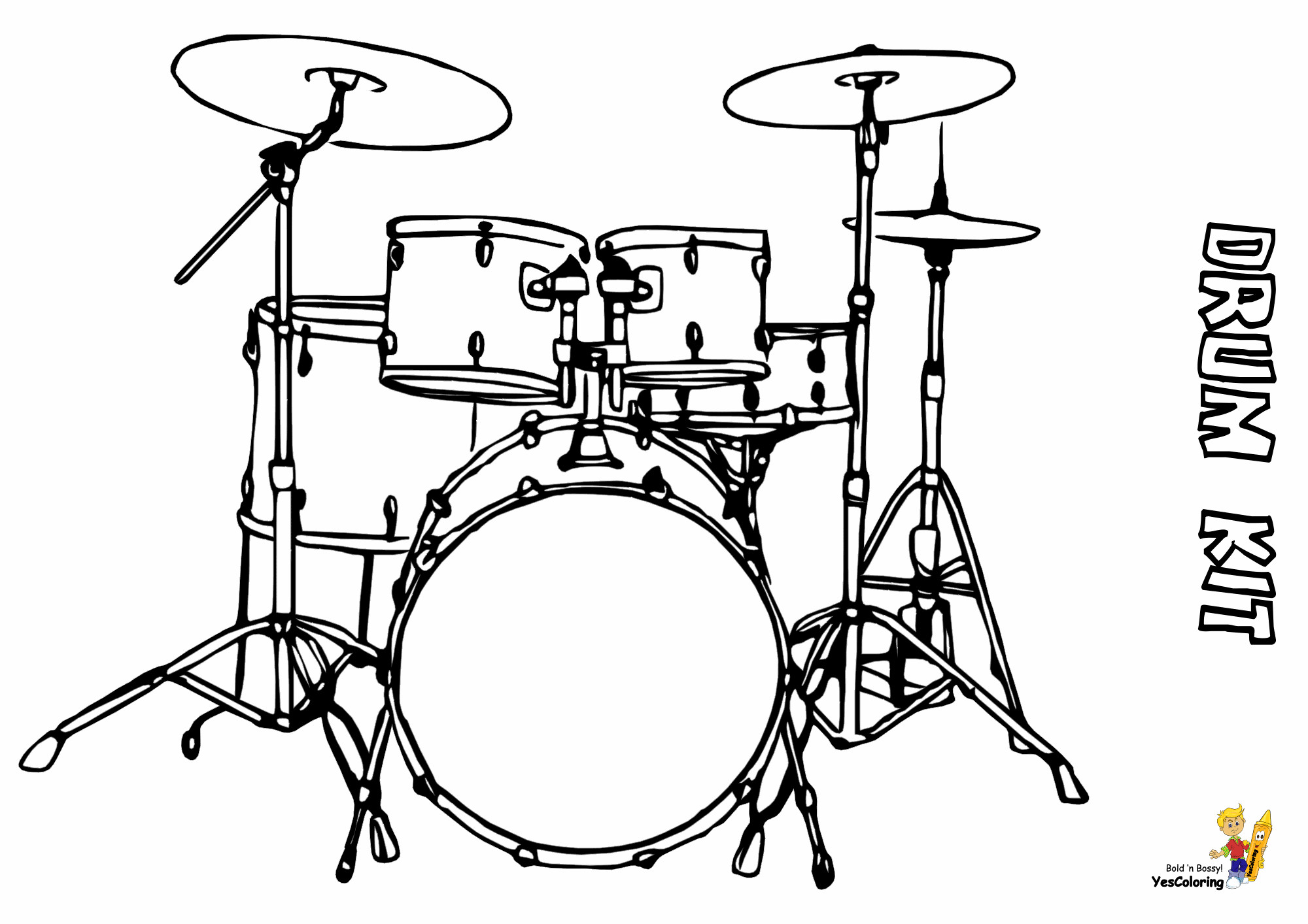 Coloring Kits For Kids
 Pounding Drums Printables Drums Free
