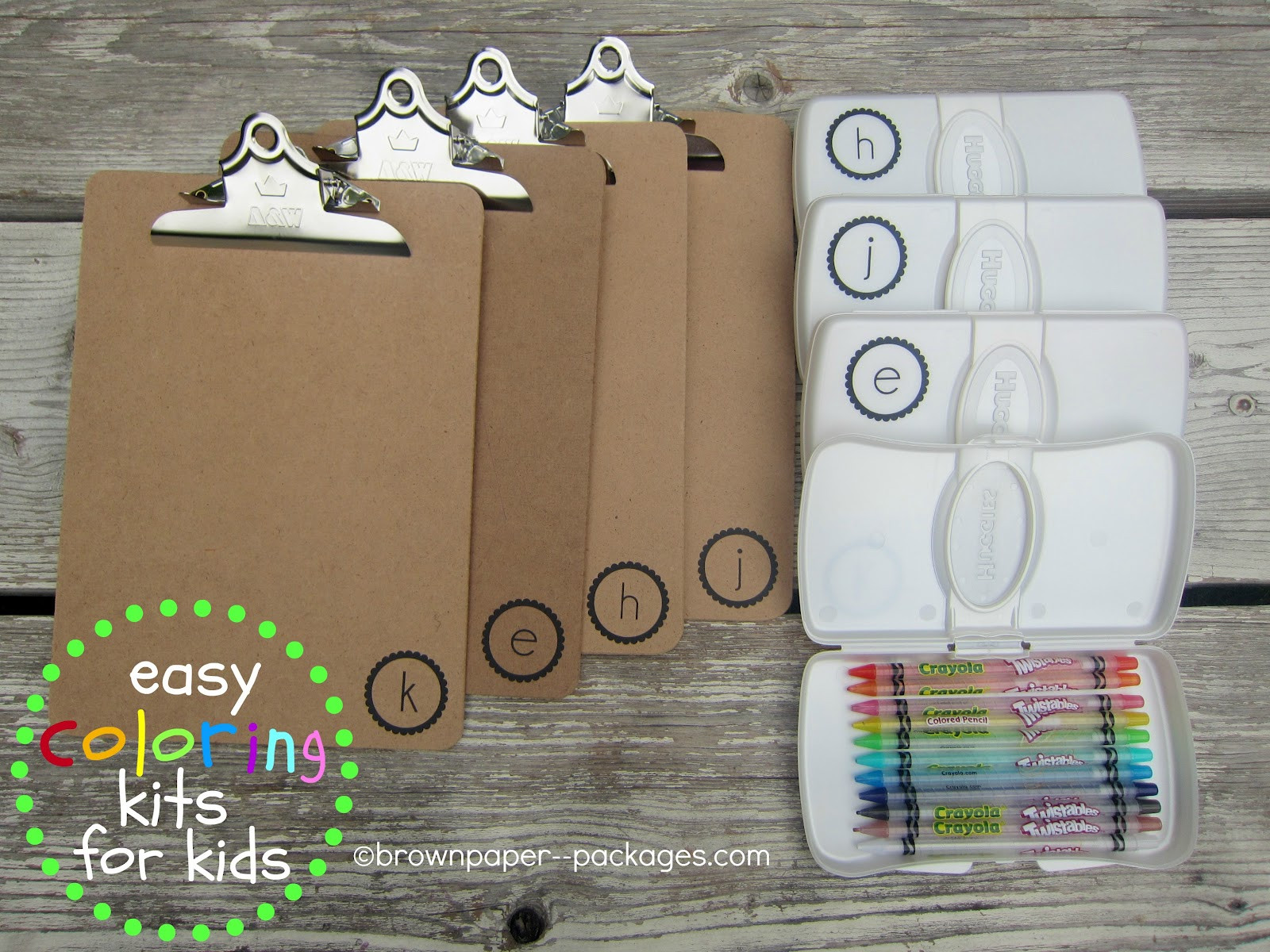 Coloring Kits For Kids
 clipboards wipes cases = easy coloring kits for kids