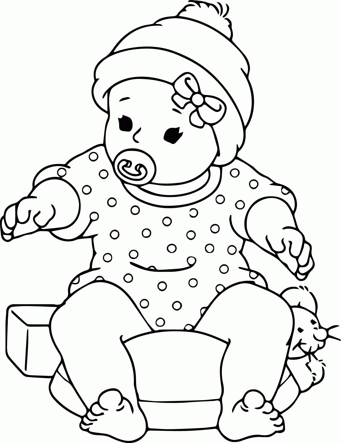 Coloring Pages Baby Animals
 Baby Animal Christmas Coloring Pages Coloring Home