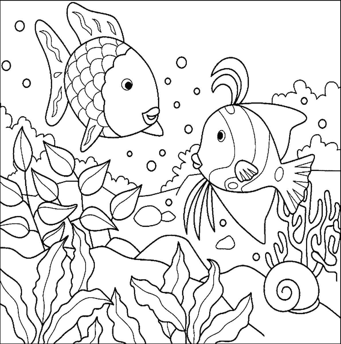 Coloring Pages Fish For Kids
 Fish Coloring Pages