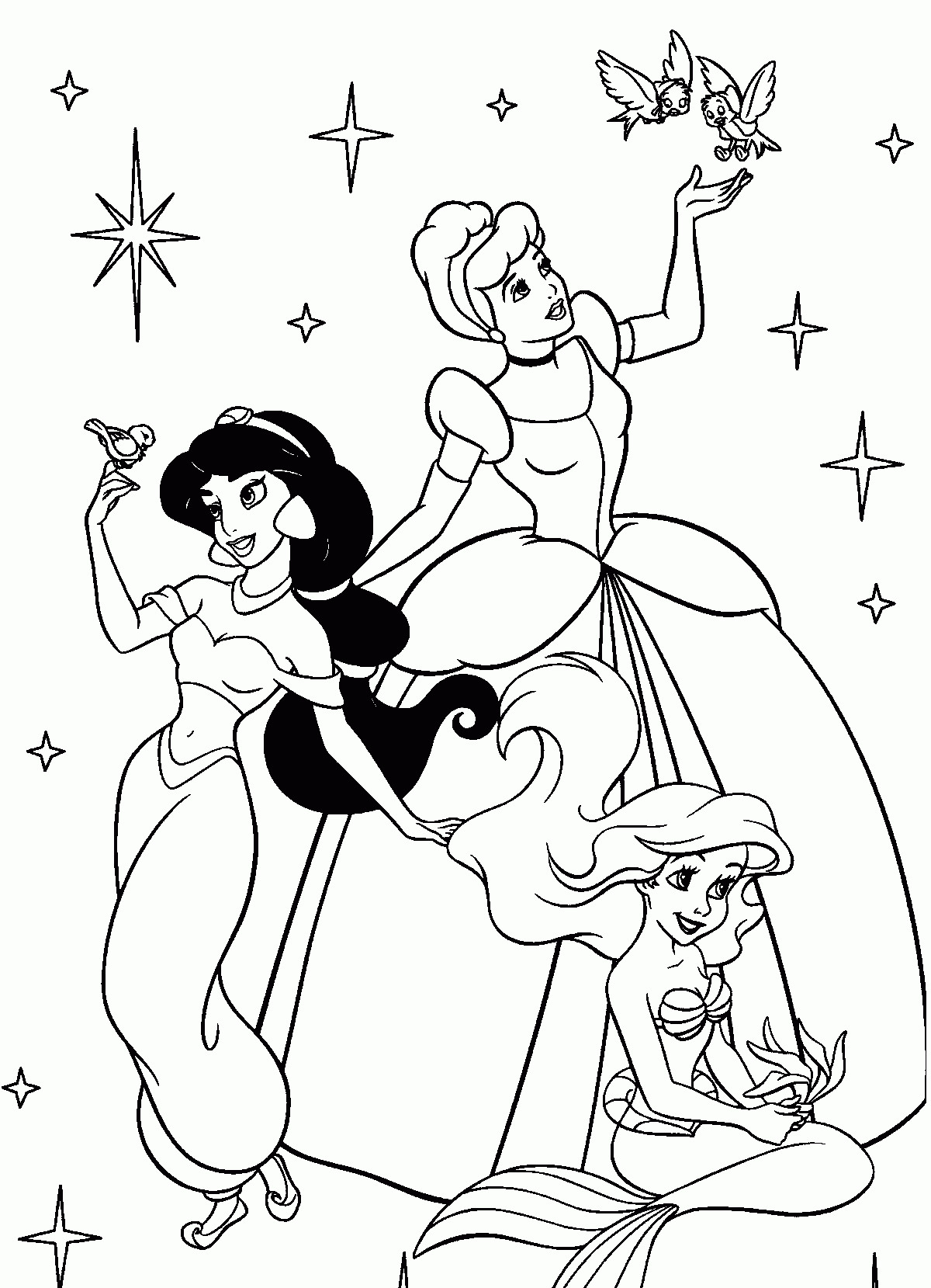 Coloring Pages For Girls Online
 Girl Cartoon Characters Coloring Pages Coloring Home