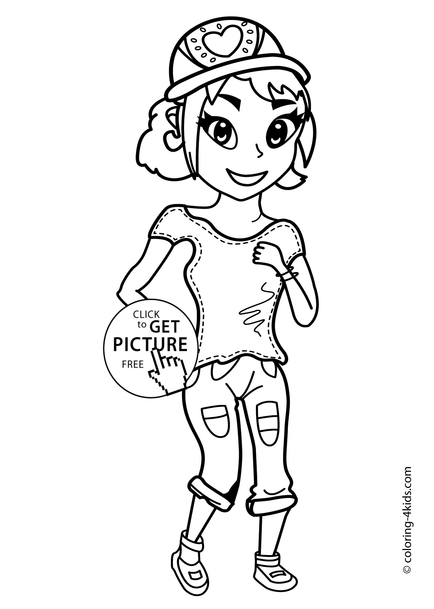 Coloring Pages For Girls Online
 Nice girl coloring pages for girls printable coloring