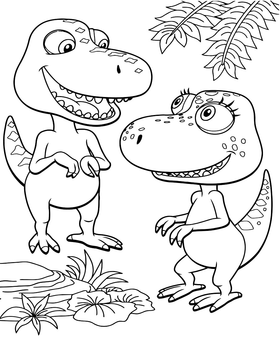 Coloring Pages For Kids Dinosaur
 Coloring pages from the animated TV series Dinosaur Train