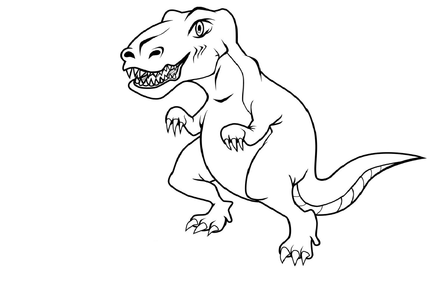 Coloring Pages For Kids Dinosaur
 Free Printable Dinosaur Coloring Pages For Kids