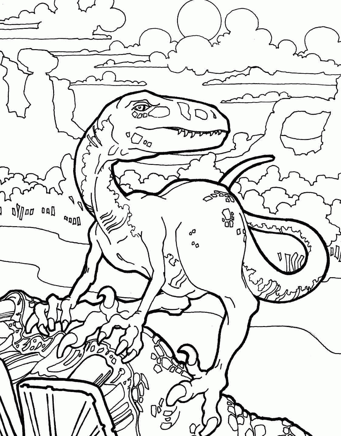 Coloring Pages For Kids Dinosaur
 Velociraptor Coloring Pages Best Coloring Pages For Kids