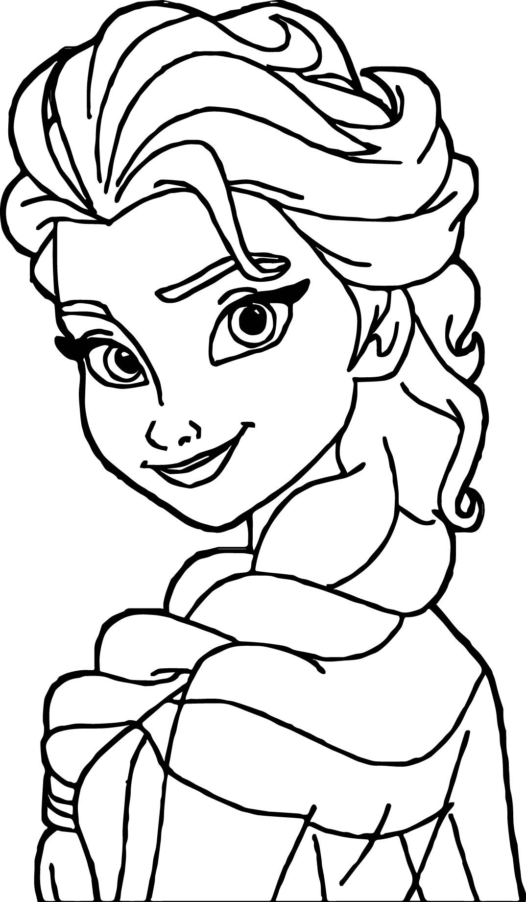 Coloring Pages For Kids Elsa
 Elsa Face Coloring Page