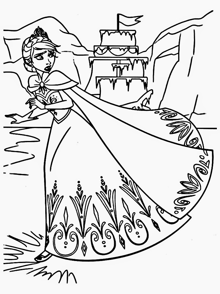 Coloring Pages For Kids Frozen
 Free Printable Frozen Coloring Pages for Kids Best
