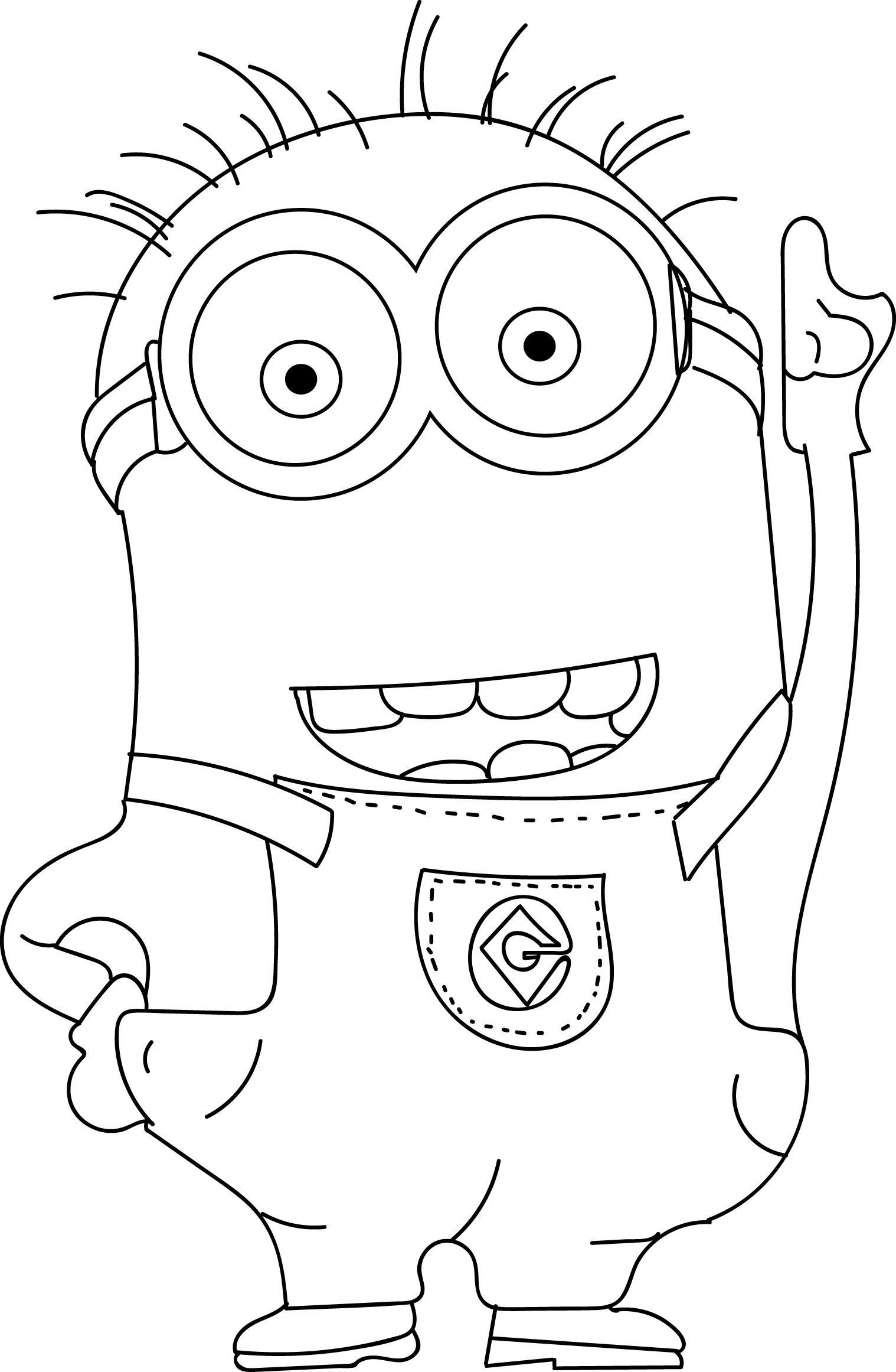Coloring Pages For Kids Minion
 cool Minions Coloring Pages Check more at