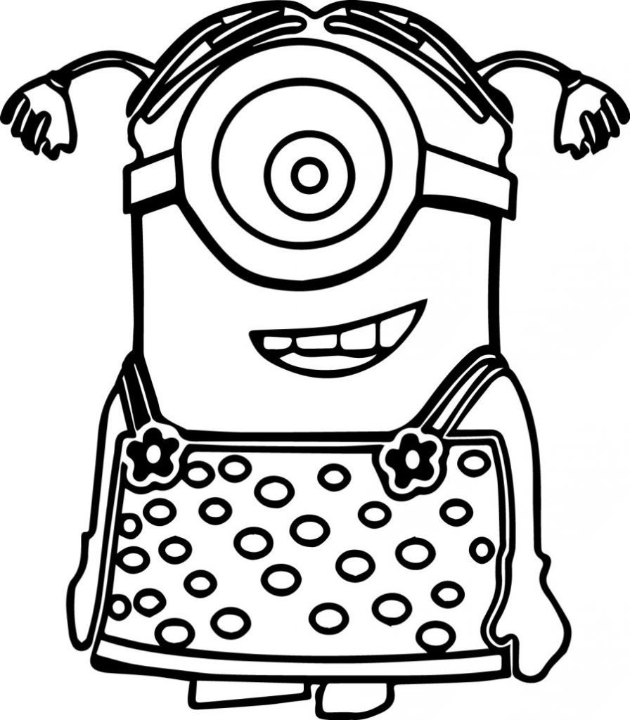 Coloring Pages For Kids Minions
 Minion Coloring Page Printable