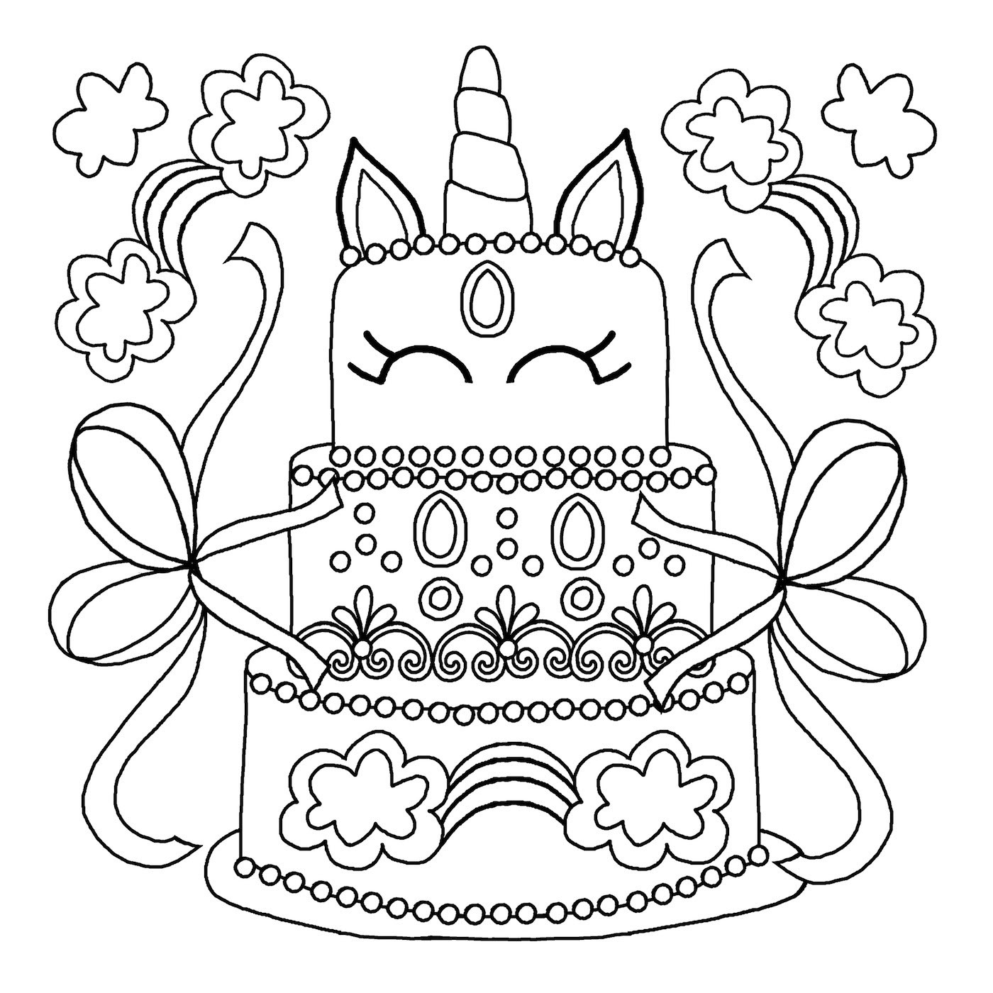 Coloring Pages For Kids Unicorn
 unicorn colouring book pages 3 Michael O Mara Books