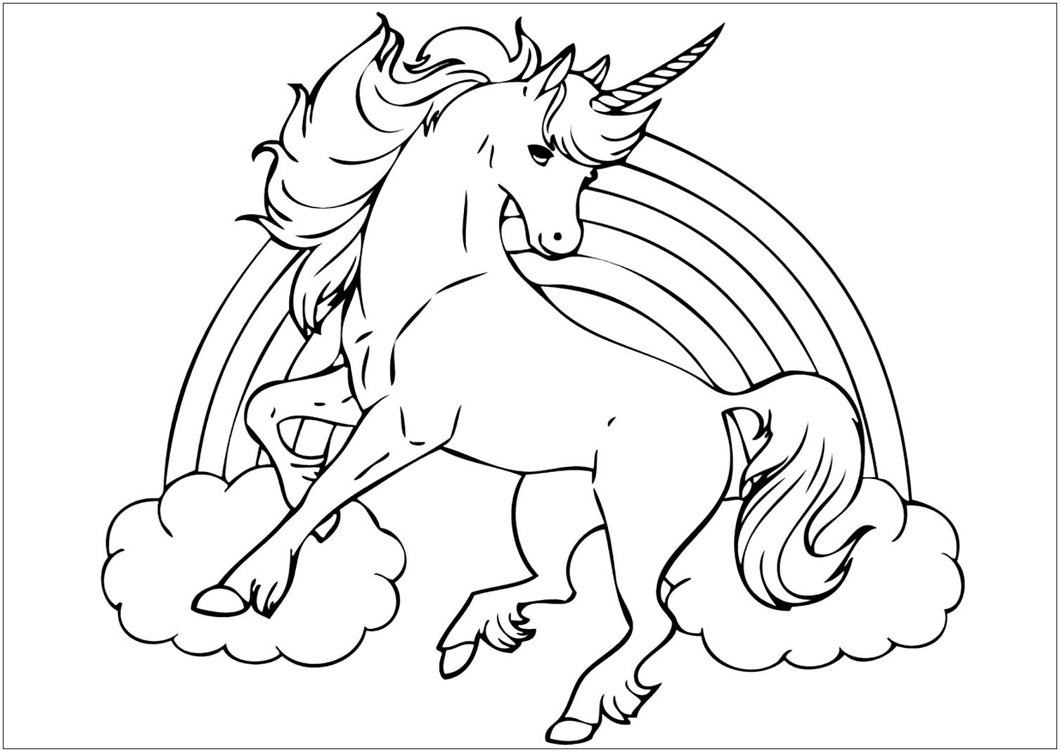 Coloring Pages For Kids Unicorn
 Unicorns to Unicorns Kids Coloring Pages