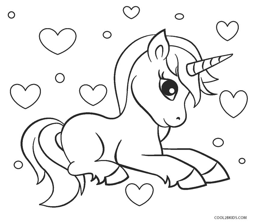 Coloring Pages For Kids Unicorn
 Unicorn Coloring Pages
