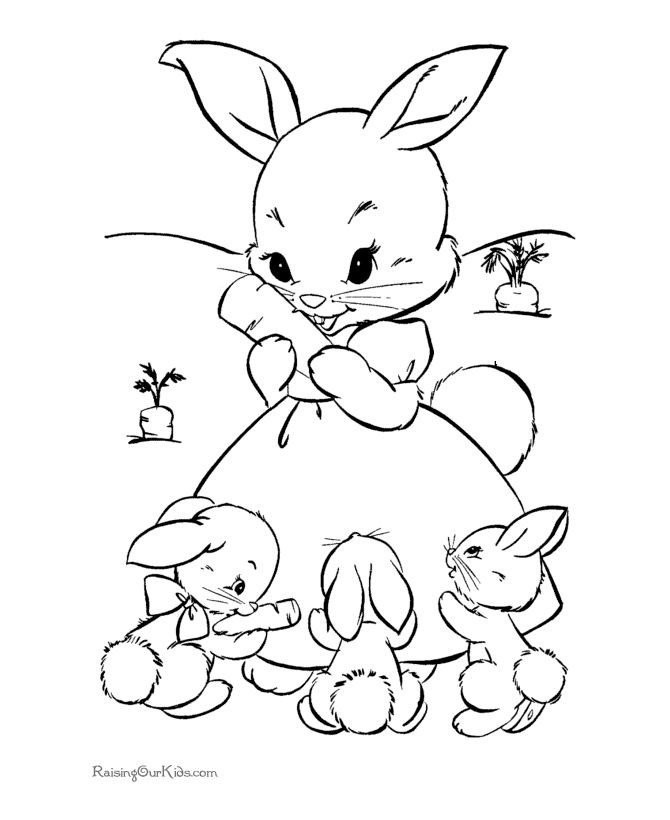 Coloring Pages Of Baby Bunnies
 Cute Baby Bunny Drawing at GetDrawings