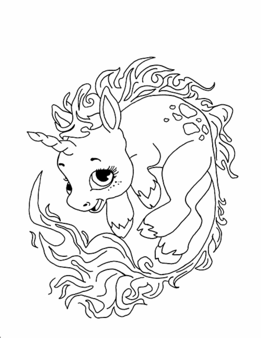 Coloring Pages Of Cute Baby Unicorns
 Cute Unicorn Coloring Pages at GetDrawings
