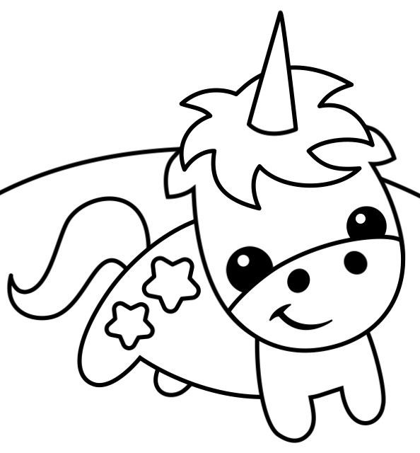 Coloring Pages Of Cute Baby Unicorns
 Unicorn Coloring Pages