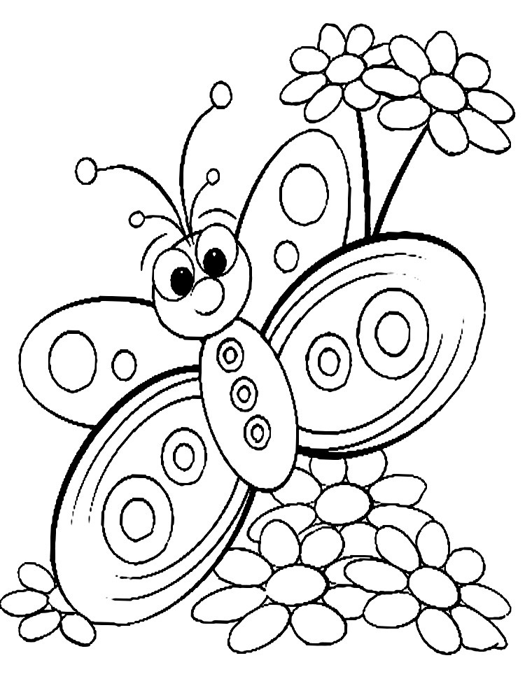 Coloring Sheets For Children
 Butterfly coloring pages for kids