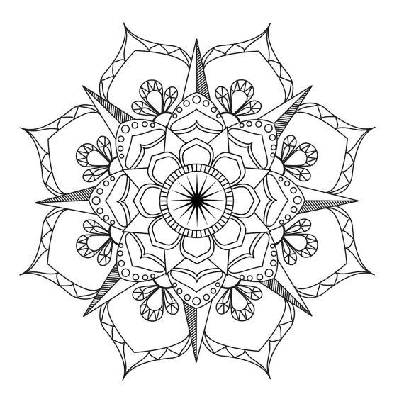 Coloring Therapy For Kids
 Flower Mandala Coloring page Adult coloring art therapy