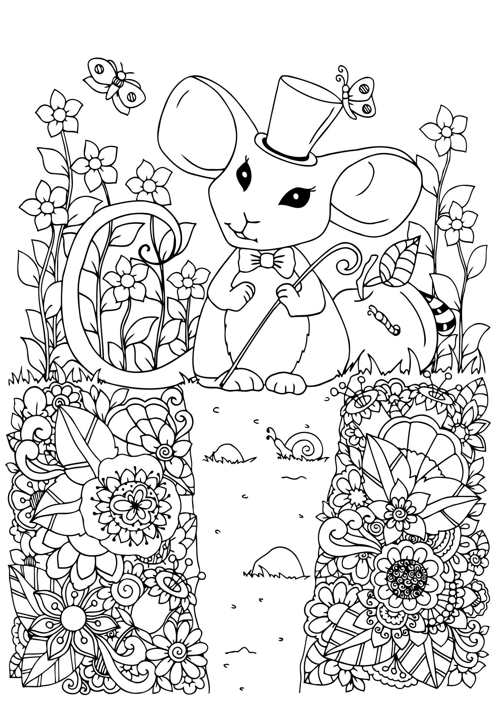 Coloring Websites For Kids
 Mouse to print Mouse Kids Coloring Pages