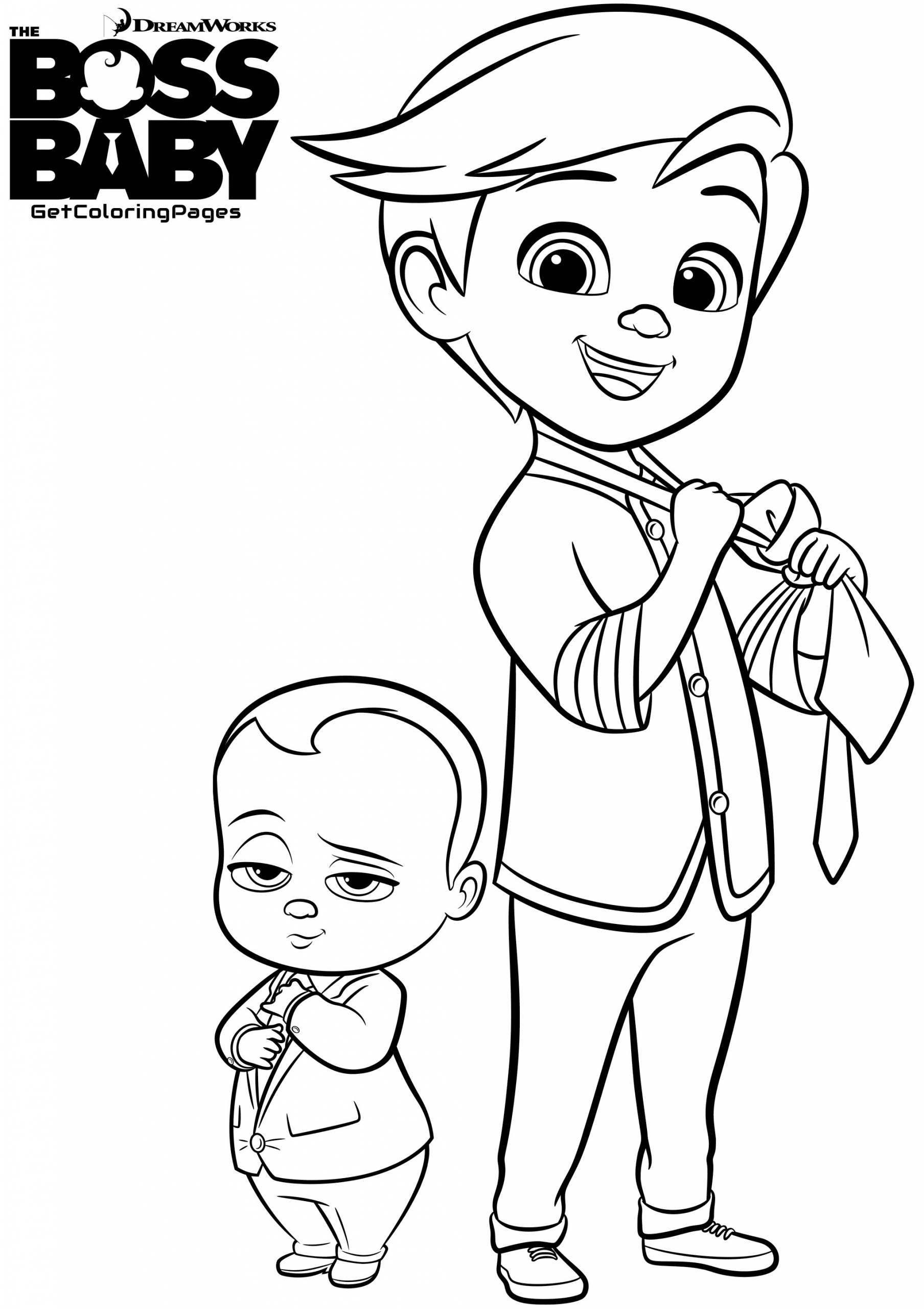 Coloring Websites For Kids
 Baby boss to color for kids Baby Boss Kids Coloring Pages