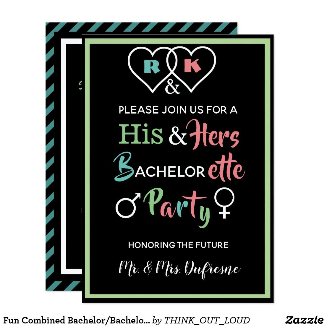 Combined Bachelor Bachelorette Party Ideas
 Fun bined Bachelor Bachelorette Party Invite