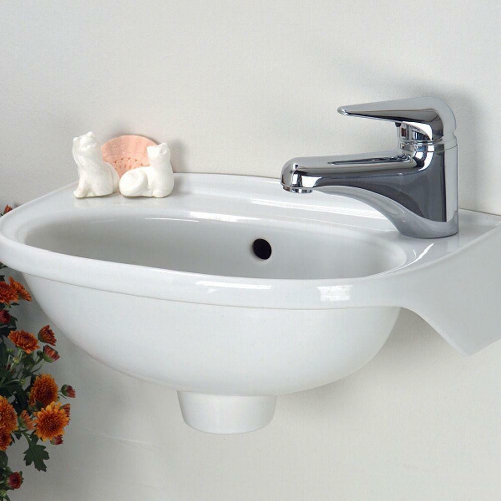 Compact Bathroom Sink
 New Tina Wall Mounted Bathroom Sink White Small pact