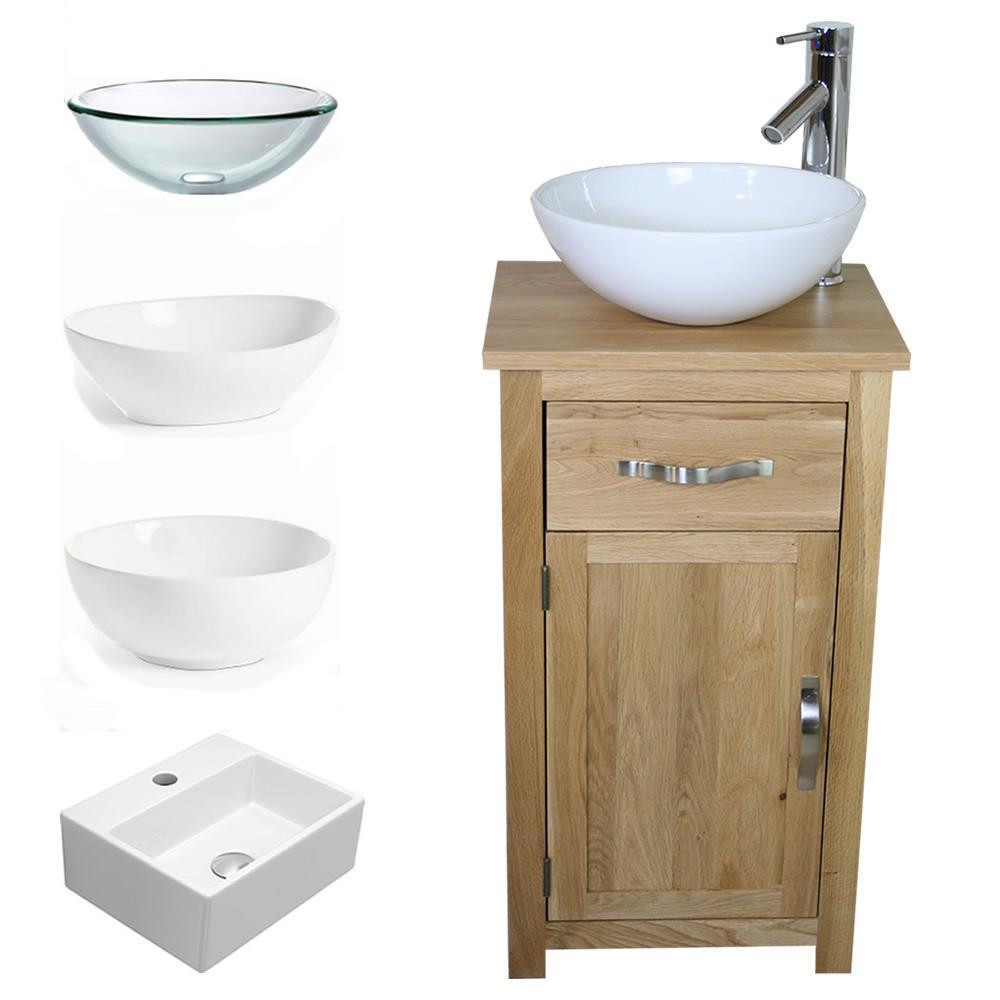 Compact Bathroom Sink
 Solid Oak Bathroom Cabinet pact Vanity Sink