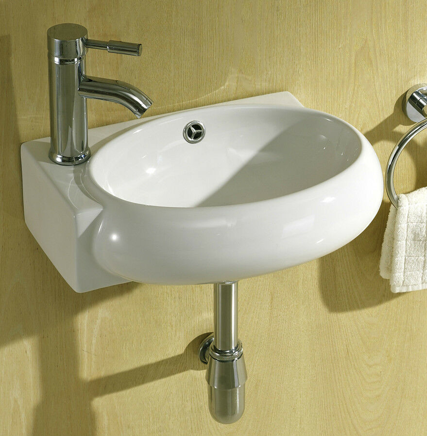 Compact Bathroom Sink
 Small pact Cloakroom Basin Bathroom Sink Round Square