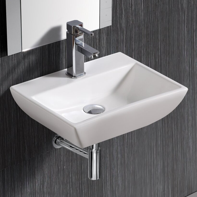 Compact Bathroom Sink
 Modern pact 18" Wall mount Bathroom Sink & Reviews