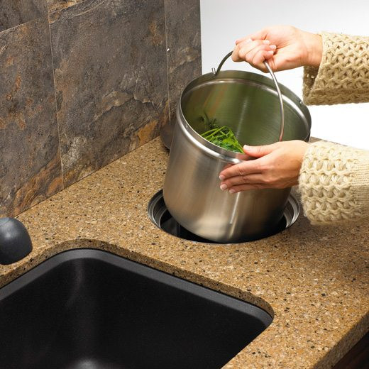 Compost Bucket For Kitchen Counter
 Green Kitchen Greener Garden Blanco s Solon In Counter