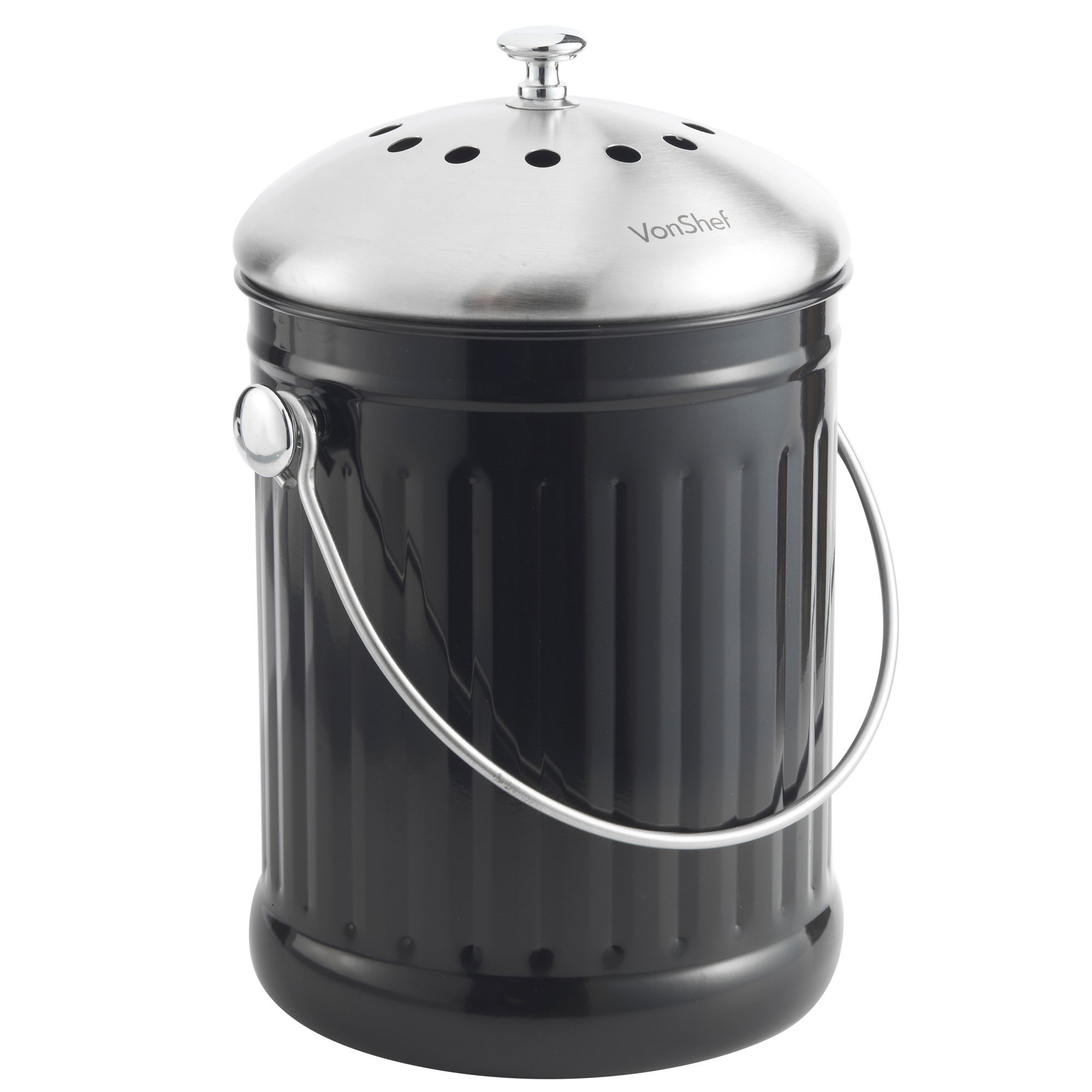 Compost Bucket For Kitchen Counter
 Vonshef 1 2 Gallon Countertop Kitchen post Bin