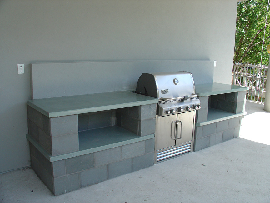 Concrete Outdoor Kitchen
 Austin Concrete Countertops