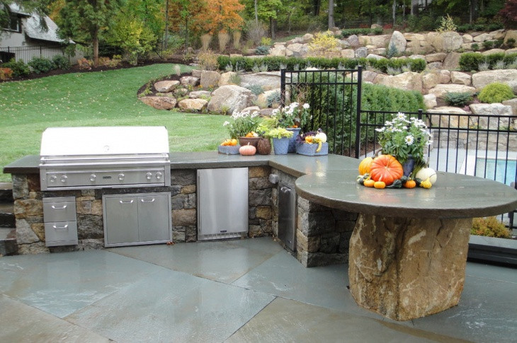 Concrete Outdoor Kitchen
 21 Kitchen Countertop Designs Ideas