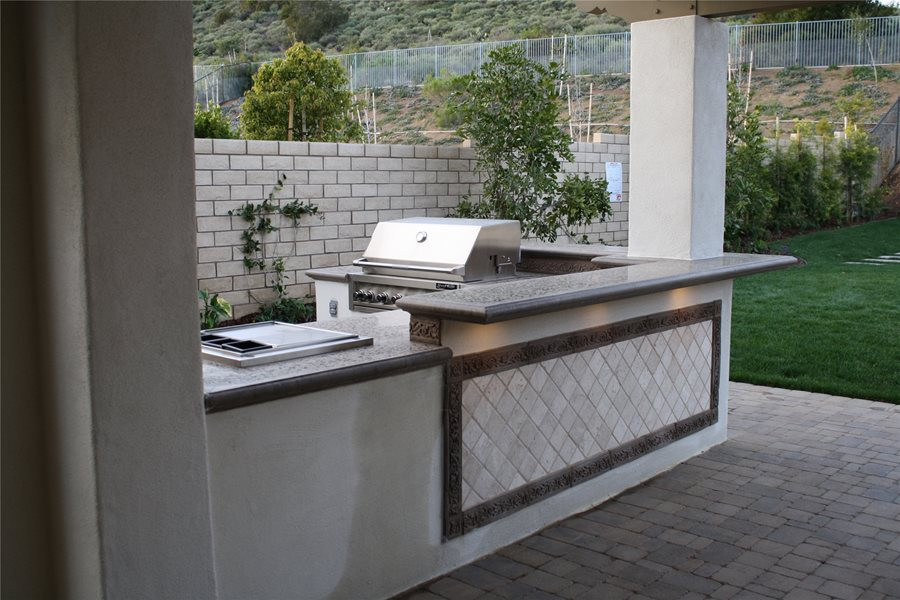 Concrete Outdoor Kitchen
 Sizing Options for an Outdoor Kitchen Landscaping Network