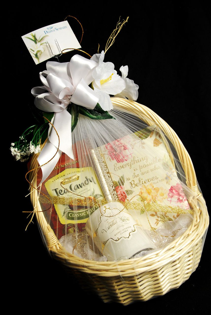 Condolence Gift Basket Ideas
 Small Sympathy Condolence Gift Basket Lashell s Fashion