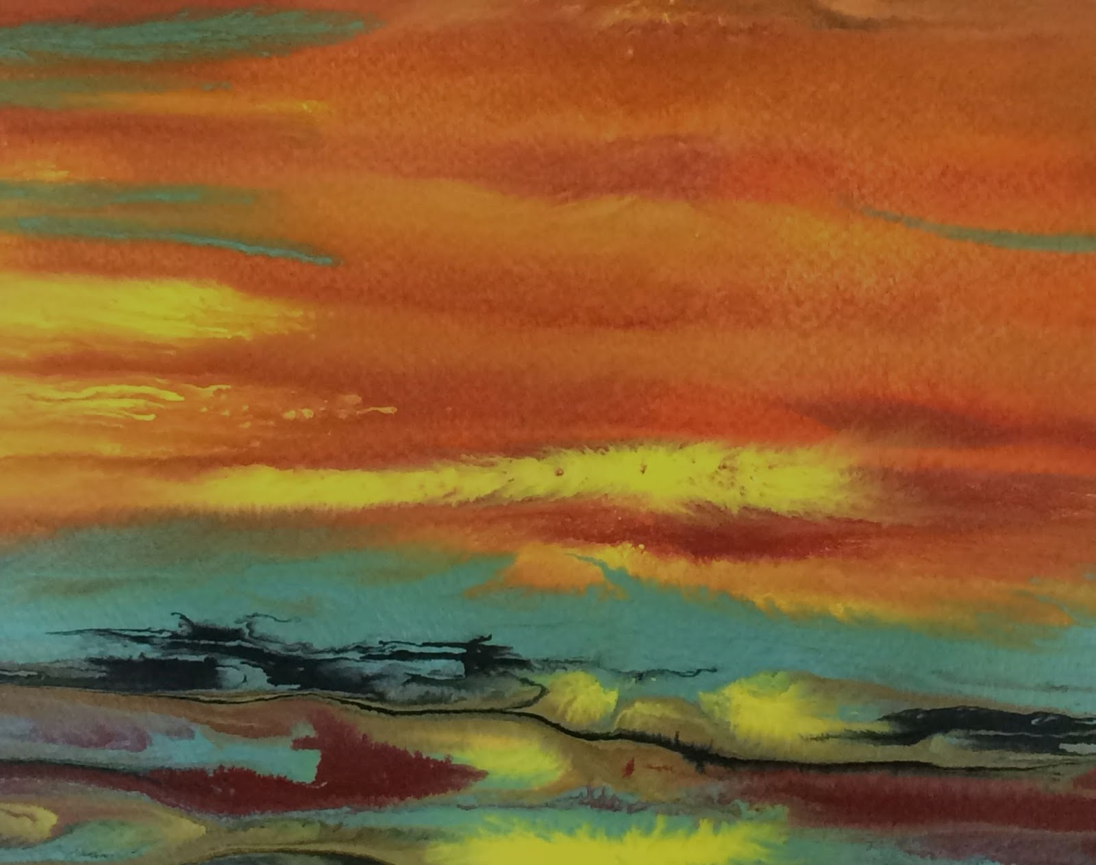 Contemporary Landscape Painting
 Daily Painters Abstract Gallery Abstract Landscape Sunset