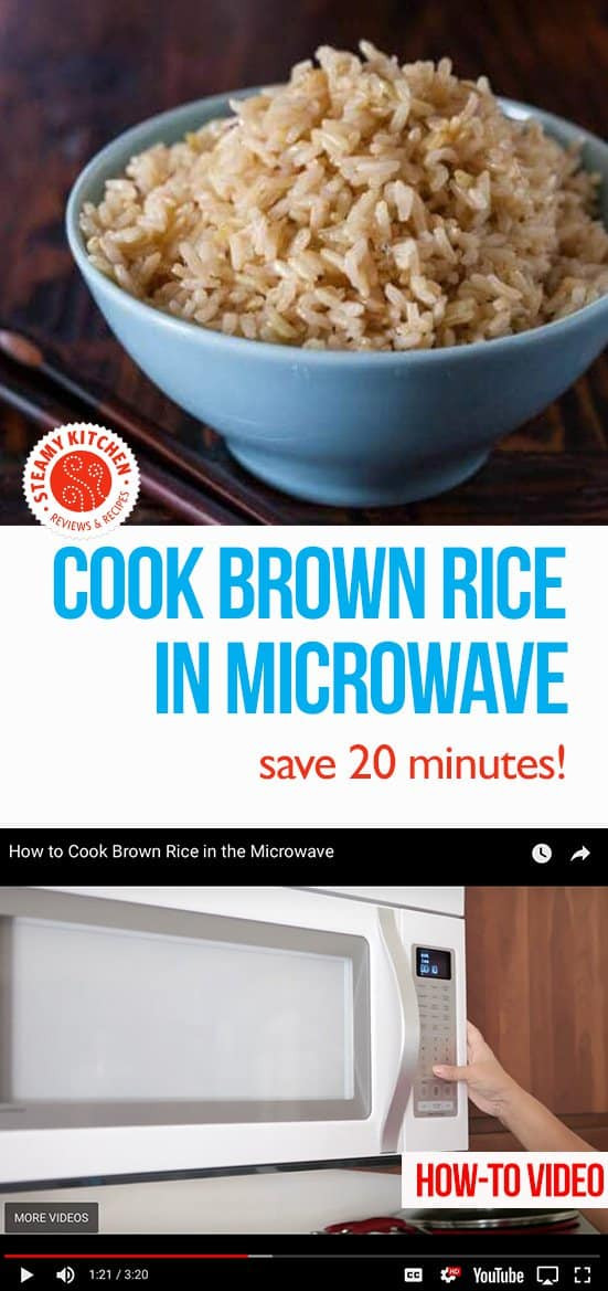 Cook Brown Rice In Microwave
 How to Cook Brown Rice in the Microwave • Steamy Kitchen